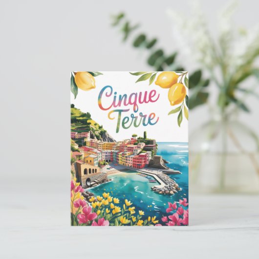 Cinque Terre Postkarte (Stehend Vorderseite)