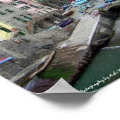Cinque Terre (Riomaggiore Harbor) Poster (Ecke)