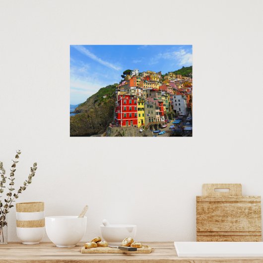 Cinque Terre - Riomaggiore, Italien Poster (Küche)