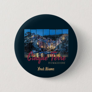 Cinque Terre Riomaggiore italienisches Vintage-Sou Button