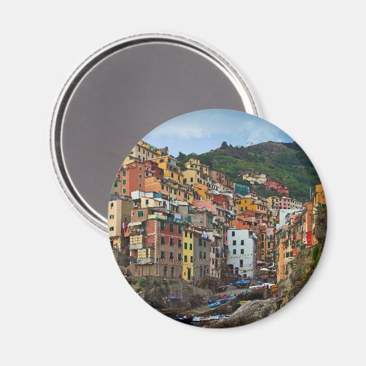 Cinque Terre - Riomaggiore Magnet (Vorderseite/Rückseite)