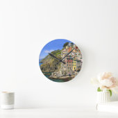 Cinque terre - Riomaggiore Runde Wanduhr (Zuhause)
