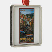 Cinque Terre - Riomaggiore Silbernes Ornament (Rechts)