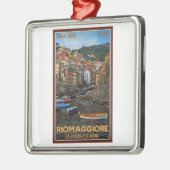 Cinque Terre - Riomaggiore Silbernes Ornament (Links)