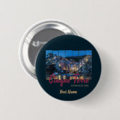 Cinque Terre Riomaggiore Vintages Bier Button (Vorne & Hinten)
