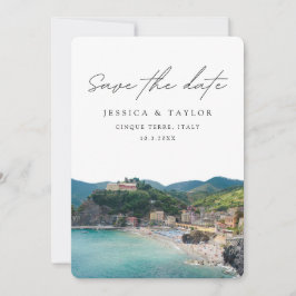 Cinque Terre Save the Date Italienische Hochzeit Einladung