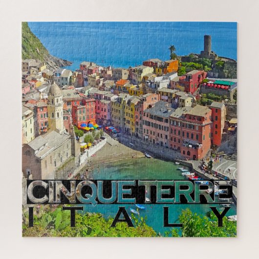 Cinque Terre Square Puzzle (Vertikal)