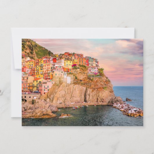 Cinque Terre, Sunset Karte (Vorderseite)