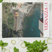 Cinque Terre Vernazza Ansicht Teetuch Geschirrtuch (Gefaltet)