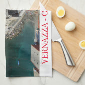 Cinque Terre Vernazza Ansicht Teetuch Geschirrtuch (Viertel Falte)