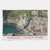 Cinque Terre Vernazza Ansicht Teetuch Geschirrtuch (Horizontal)