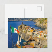 Cinque Terre Vernazza, Italien Feiertagspostkarte (Vorne/Hinten)