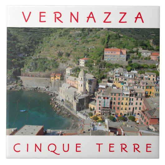 Cinque Terre Vernazza Keramik Fliesen (Vorderseite)