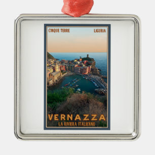 Cinque Terre - Vernazza Silbernes Ornament