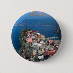 Cinque Terre - Vernazza von oben Button