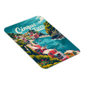 Cinque Terre Vintag Magnet (Rechte Seite)
