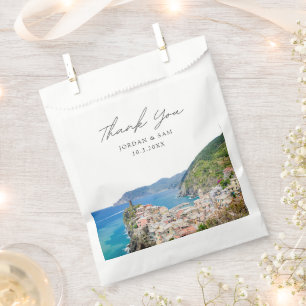 Cinque Terre Wedding Personalisiert Italy Foto Geschenktütchen