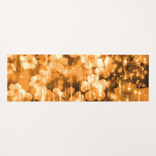 Cinquefolien-Blume Sonnenlicht funkelt auf Wasser Yogamatte (Vorderseite (Horizontal))