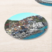 CinqueTerre20150901 Runder Pappuntersetzer (Angewinkelt)