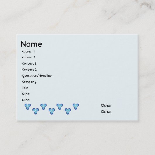 Cintemani - mollig visitenkarte (Vorderseite)