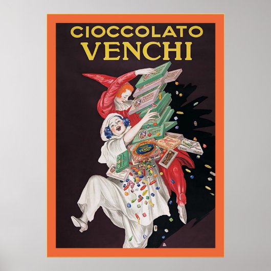 Cioccolato Venchi ~ Vintages Werbeplakat Poster (Vorne)