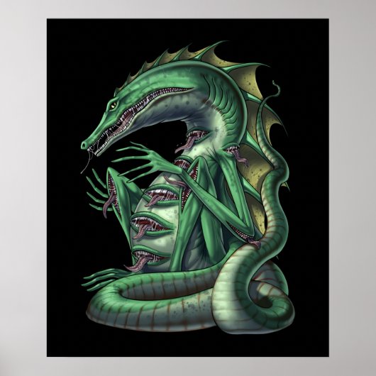 CipactliAztec Mythology Creature Cipactli Poster (Vorne)