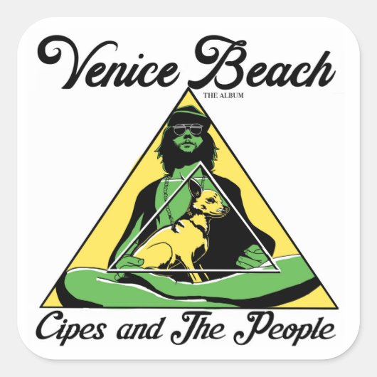Cipes und People-Aufkleber Quadratischer Aufkleber (Vorderseite)