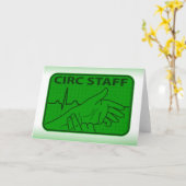 Circ Staff Karte (Gelbe Blume)