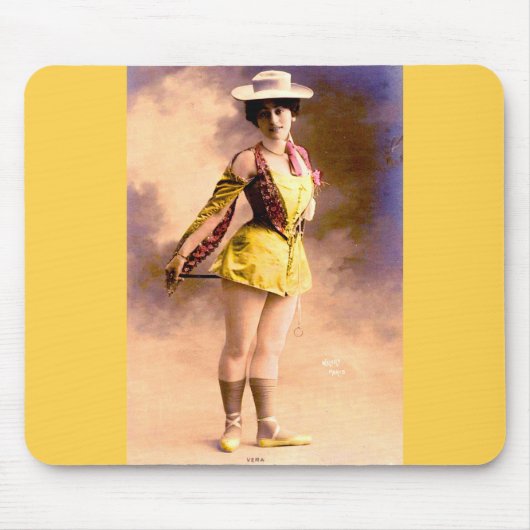 Circa 1890 Künstler der Diskothek Vera Mousepad (Vorne)