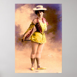 Circa 1890 Künstler der Diskothek Vera Poster