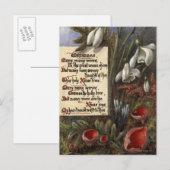 Circa 1890: Schneefälle Postkarte (Vorne/Hinten)