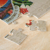 Circa 1900: Ein traditionelles Weihnachtsrobin Puzzle (Seite)