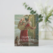 Circa 1906: Santa Claus Feiertagspostkarte (Stehend Vorderseite)