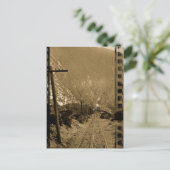 Circa 1910 Sepia Bahnstrecke West Foto Bahn Postkarte (Stehend Vorderseite)