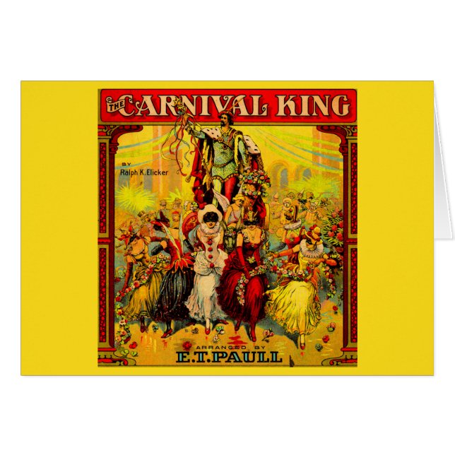 Circa 1915 Noten The Carnival King (Vorderseite (Horizontal))