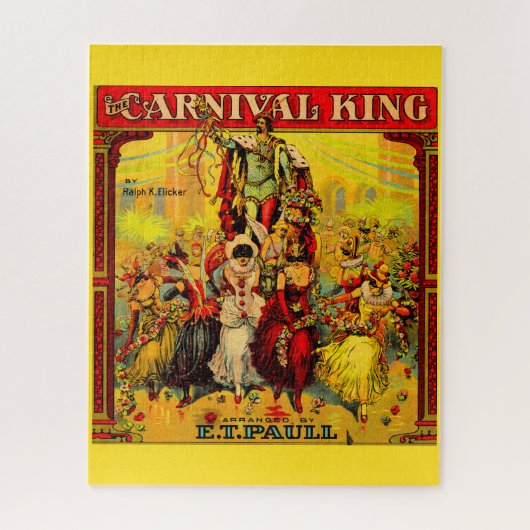 Circa 1915 Noten The Carnival King Puzzle (Vertikal)