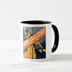 CIRCA 1930ER JAHRE BLB GANGBUSTERS STEP IN TASSE