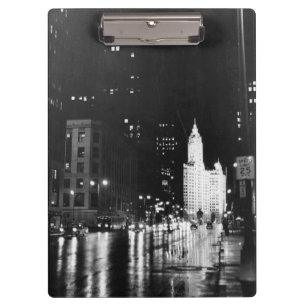 circa 1954:  Eine Ansicht unten Michigan-Allee Klemmbrett
