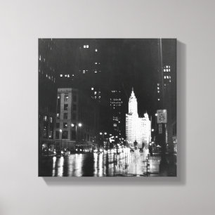 circa 1954:  Eine Ansicht unten Michigan-Allee Leinwanddruck