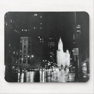 circa 1954: Eine Ansicht unten Michigan-Allee Mousepad