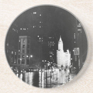 circa 1954:  Eine Ansicht unten Michigan-Allee Untersetzer