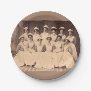 circa Krankenpflegeschulabsolvent 1914 Pappteller