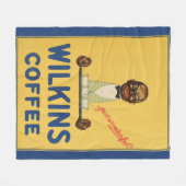 circa Wilkins Kaffee-Anzeigendruck 1930 Fleecedecke (Vorderseite (Horizontal))