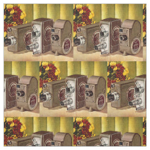 circa Zuhausefilmkameradruck 1950 Stoff