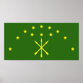 Circassia-Flagge Poster (Vorne)