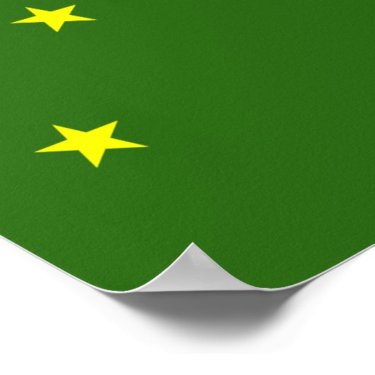 Circassia-Flagge Poster (Ecke)