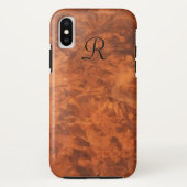 Circassian Walnut Burl *monogramm* Case-Mate iPhone Hülle (Rückseite)