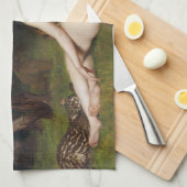 Circe (Beautiful Divine Woman) (by John Collier) Geschirrtuch (Viertel Falte)