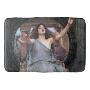 Circe bietet Odysseus den Becher an, Waterhouse Badematte
