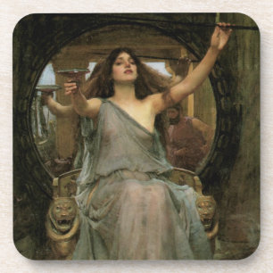 Circe bietet Ulysses den Becher an von JW Waterhou Untersetzer